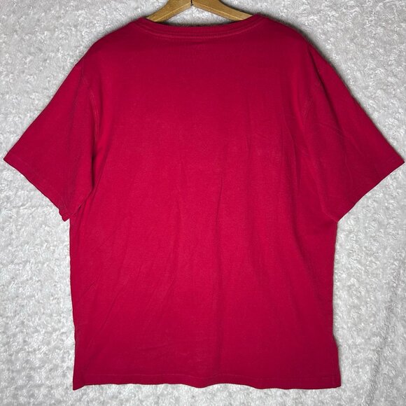 Lands End Sickstar Graphic T-Shirt Pocket Tee Red L/T 42-44 - Picture 4 of 5